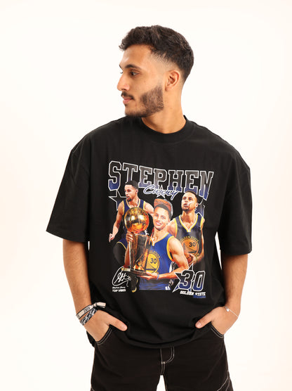 black Stephen curry t-shirt